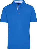Daiber JN 716 Pánské piqué polo v tradičním krojovém stylu 02.0716 royal/royal white Daiber JN 716 Pánské piqué polo v tradičním krojovém stylu 02.0716 royal/royal white