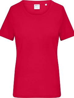 Daiber 8039 Dámské bio tričko s jemným žebrováním 02.8039 red