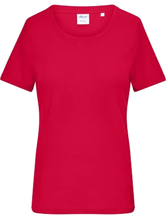 Daiber 8039 Dámské bio tričko s jemným žebrováním 02.8039 red Daiber 8039 Dámské bio tričko s jemným žebrováním 02.8039 red