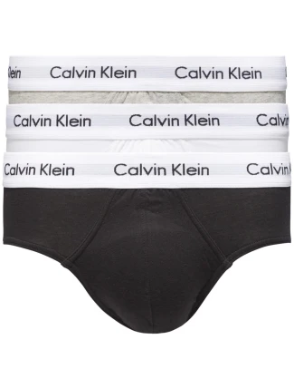 Pánské slipy 3 Pack 0000U2661G 998 černá/bílá/šedá - Calvin Klein Pánské slipy 3 Pack 0000U2661G 998 černá/bílá/šedá - Calvin Klein