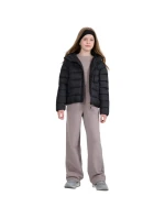 Dětská péřová bunda 4F U0704 tmavě černá 4FJWAW25TDJAU0704 20S
