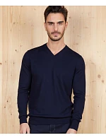NEOBLU Sullivan Men Pánský svetr s výstřihem do V 24.3987 deep black NEOBLU Sullivan Men Pánský svetr s výstřihem do V 24.3987 deep black