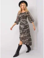 TW SK BI 8029.41 černo-béžové šaty