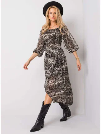 TW SK BI 8029.41 černo-béžové šaty