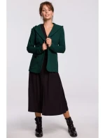 B180 Blejzr s kapucí z bavlněného úpletu - tmavě zelený B180 Blejzr s kapucí z bavlněného úpletu - tmavě zelený