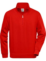 Daiber JN 831 Pracovní mikina s 1/4 zipem 02.0831 red