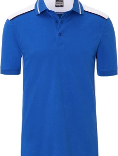 Daiber JN 858 Pánské pracovní piqué polo - Color 02.0858 royal/white