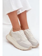 Zateplené dámské sneakersy na platformě Big Star SS274008 HI-POLY SYSTEM světle béžové Zateplené dámské sneakersy na platformě Big Star SS274008 HI-POLY SYSTEM světle béžové