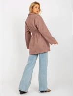 Dámský kabát LK PL 509128 .19 tmavě růžová - FPrice Dámský kabát LK PL 509128 .19 tmavě růžová - FPrice
