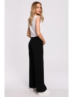 M570 Kalhoty s nařasenými nohavicemi - černé M570 Kalhoty s nařasenými nohavicemi - černé