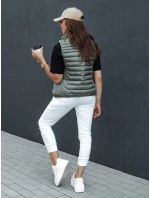 Dámská prošívaná vesta se stojáčkem STYLISHZ zelená FashionStreet TY4448 Dámská prošívaná vesta se stojáčkem STYLISHZ zelená FashionStreet TY4448