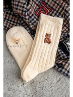 Magnetis ponožky YN5041 Výšivka medvídka Magnetis ponožky YN5041 Výšivka medvídka