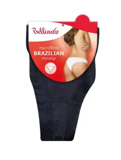 Dámské kalhotky brazilky BRAZILIAN MINISLIP - BELLINDA - černá