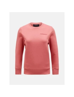 Peak Performance W Original Small Logo Crew mikina růžová