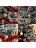 DEKORATIVNÍ PLASTOVÉ CETKY BEZPEČNÉ 40KS ZLATÁ SLÍDA