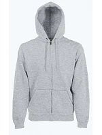 Fruit of the Loom Premium Hooded Sweat Jacket Mikina s kapucí 16.2034 heather grey