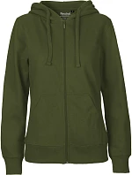 Neutral O 83301 Dámská mikina s kapucí z bio bavlny 77.8331 military Neutral O 83301 Dámská mikina s kapucí z bio bavlny 77.8331 military