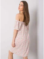 Šaty D73771M30145G bílé a červené