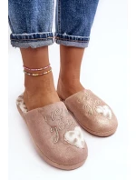 Růžové dámské lesklé pantofle Geraja Růžové dámské lesklé pantofle Geraja