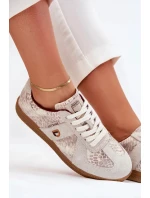 Dámské sneakers Daniel Lopez Just Dare se zvířecím vzorem – béžové
