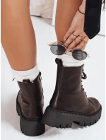 Dámské zateplené trapery hnědé FashionStreet ZY1206