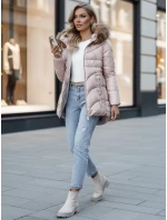 Dámská zimní bunda s kapucí WINTERCHIC růžová FashionStreet TY4441z