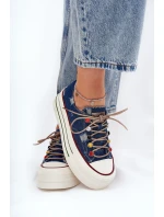 Dámské Tenisky Na Platformě GOE RR2N4103 Tmavě Modré