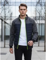 Pánská přechodná bunda prošívaná tmavě modrá FashionStreet TX4396