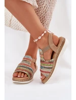 Dámské Sandály S Pletením Multikolor Jelana