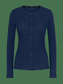 Versatile Rib Cardigan LSL - Blue - TRIUMPH Blue - TRIUMPH