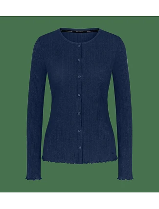 Versatile Rib Cardigan LSL - Blue - TRIUMPH Blue - TRIUMPH Versatile Rib Cardigan LSL - Blue - TRIUMPH Blue - TRIUMPH