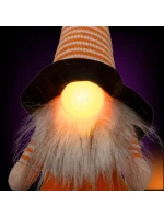ČERNÁ DÝNĚ DEKORATIVNÍ FIGURKA 25CM LED HALLOWEEN