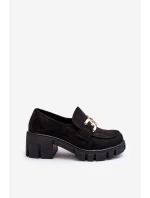 Dámské semišové polobotky s ozdobou černé Rullenes Dámské semišové polobotky s ozdobou černé Rullenes