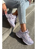 Dámské Kožené Tenisky GOE RR2N4081 Fialové Dámské Kožené Tenisky GOE RR2N4081 Fialové