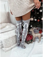 Milena ponožky 1139-000 Vánoční ponožky se stuhou 37-41