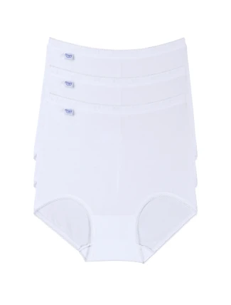Dámské kalhotky 3 pack Basic maxi white - Sloggi