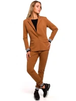 M459 Blejzr s pruhovanými žebrovanými manžetami - černý M459 Blejzr s pruhovanými žebrovanými manžetami - černý