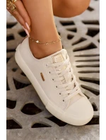 Dámské plátěné tenisky Big Star – béžové