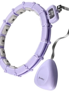 Hula hop HMS HHM14 s magnety, závažím a počítadlem fialové barvy