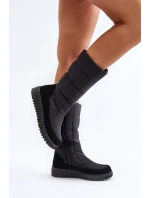 Dámské zimní boty na zip Progress PROGJ-24-144 Černé