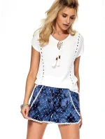 Dámské Šortky AT SN 2501A.02 tmavě modrá - FPrice Dámské Šortky AT SN 2501A.02 tmavě modrá - FPrice