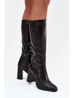 Kozačky na podpatku  model 218733 Step in style