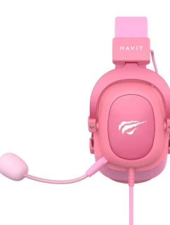 Herní sluchátka Havit H2002d (růžová)