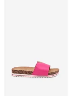 Dámské sandály na korkové platformě s ozdobným detailem fuchsie Vessira Dámské sandály na korkové platformě s ozdobným detailem fuchsie Vessira
