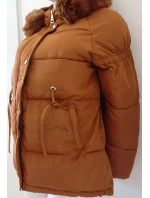 Dámská zimní bunda BX4195.57 písková - FPrice