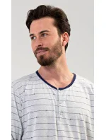 Pánská noční košile s dlouhým rukávem Filip