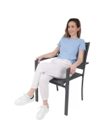 ZAHRADNÍ ŽIDLE 57X57X88CM TEXTLINE KPL.2KS