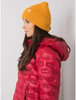 Dámská čepice.13 tmavě žlutá Dámská čepice.13 tmavě žlutá