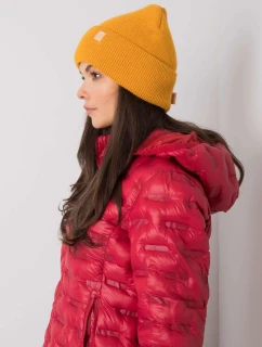 Dámská čepice.13 tmavě žlutá