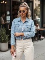 Dámská džínová bunda FINSEI modrá FashionStreet TY4166 Dámská džínová bunda FINSEI modrá FashionStreet TY4166